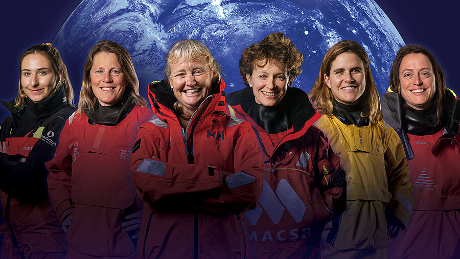 Les 6 femmes engagés sur le Vendée Globe 2024.