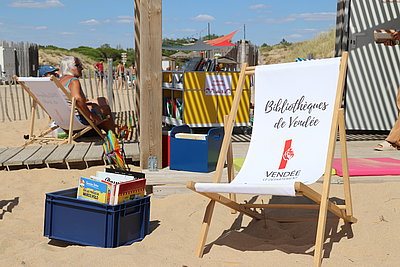 Bibliothèque de plage à L'Aiguillon-la-Presqu'île