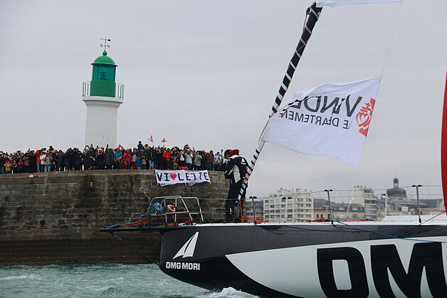 Kojiro Shiraishi a remonté le chenal des Sables-d'Olonne dimanche 9 février