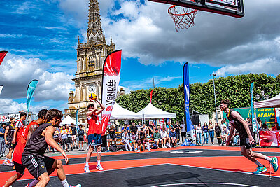 Un tournoi de basket 3x3 à Luçon