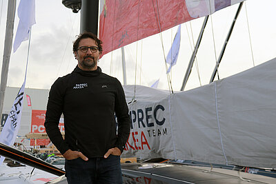 Yoann Richomme sur son Imoca